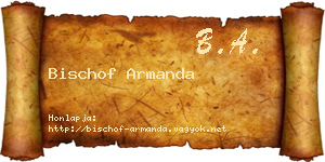 Bischof Armanda névjegykártya